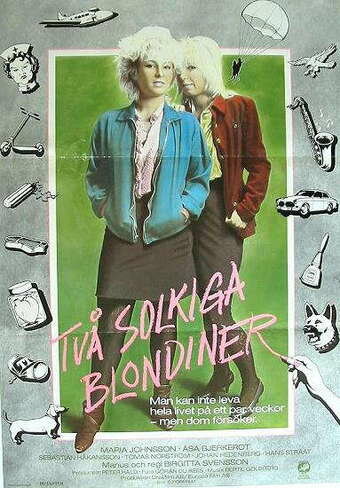 Två solkiga blondiner трейлер (1984)