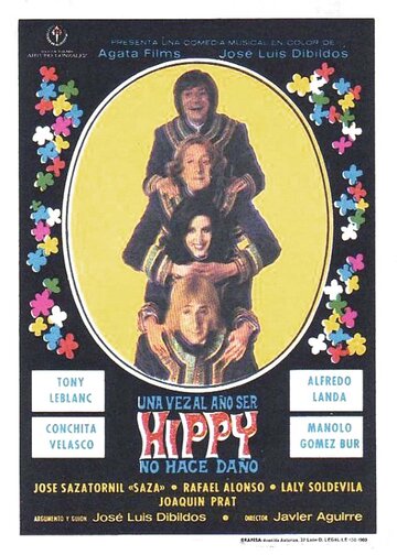 Una vez al año ser hippy no hace daño трейлер (1969)